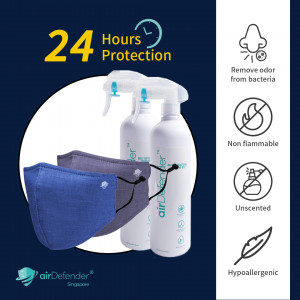 airDefender All-In-One 500ml x 2 + Free airMask x 2