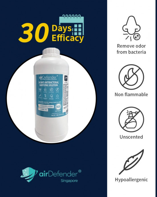 30days Antibacterial Surface Coating Solution 1 Litre Refill Bottle